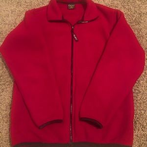 Cabela’s Red Polartec Fleece Zip-up- Size Small